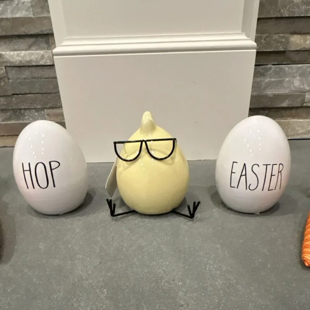 Hobby Lobby Easter Decorative Eggs Chick and Artificial Carrots Set
